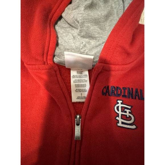 St. Louis Cardinals Genuine Merchandise Jacket Hoodie Zip Up Sweatshirt Sz 3T H3 - Picture 7 of 8
